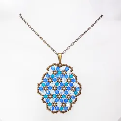 Pendant 65cm - Marissa Oval-Bronze Chain - Pendant 65cm - Laiton bronze